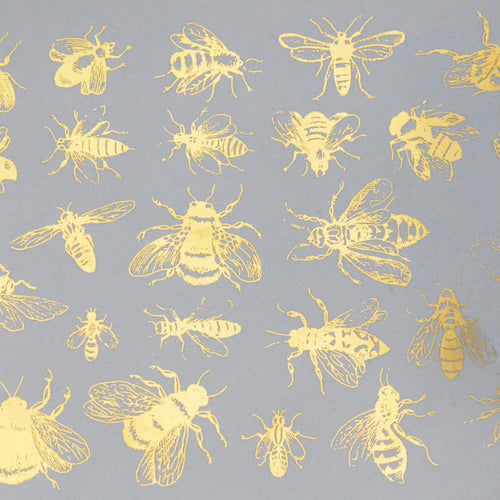 Vintage Bees Gold Lustre (Decal-046)