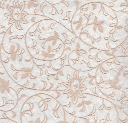 Flowers Pattern- White Relief (JPT-019)