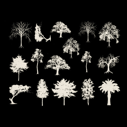 Trees White Mica(Decal-043)