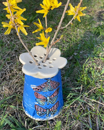 MOTHER'S DAY SPECIAL! Vase with Slip Transfer Decoration