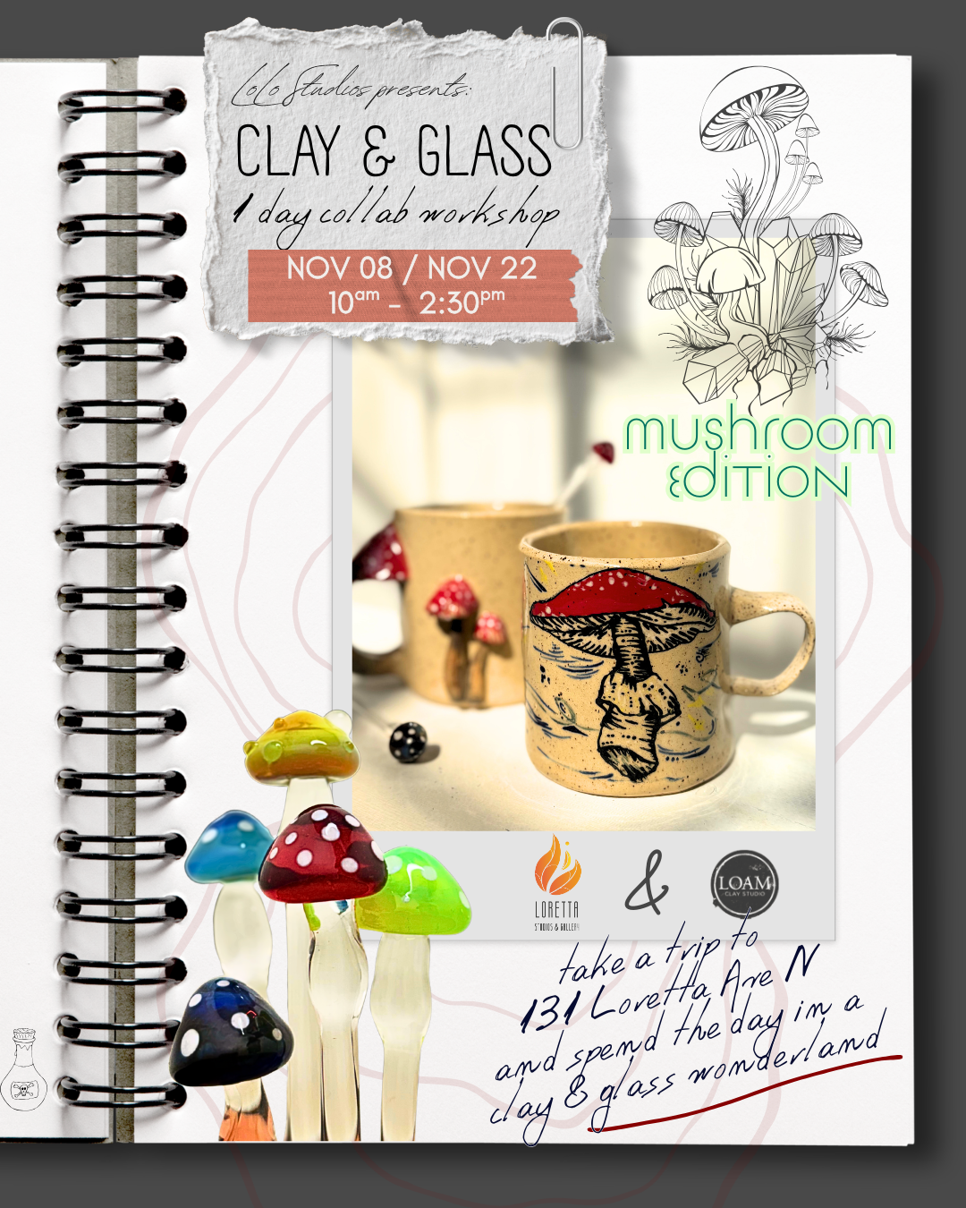 Clay & Glass: Mushroom Edition