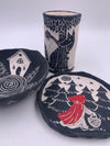 Early-Autumn 2023 Handbuilding: Narrative Sgraffito (Sep-Oct)