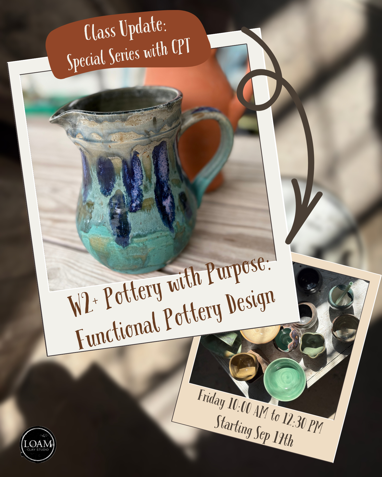W2+ Special Series - Pottery with Purpose with CPT: Functional Pottery Design (6 weeks)