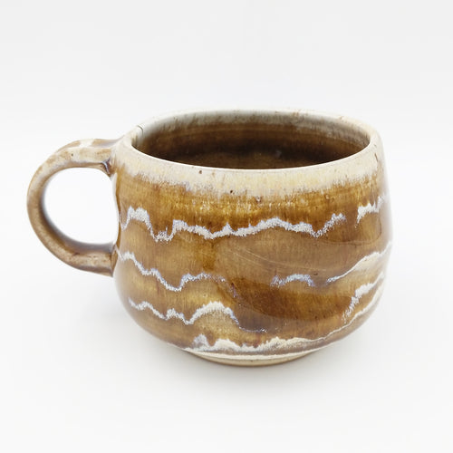 One of a kind, 16 oz Amber and Silt mug
