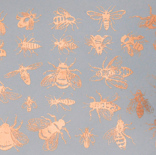 Vintage Bees Copper Lustre (Decal-065)