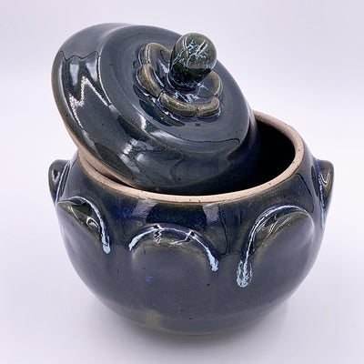 One of a kind Petal Jar, Sapphire