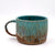 One of a kind, 16 oz Carved Turquoise Drip
