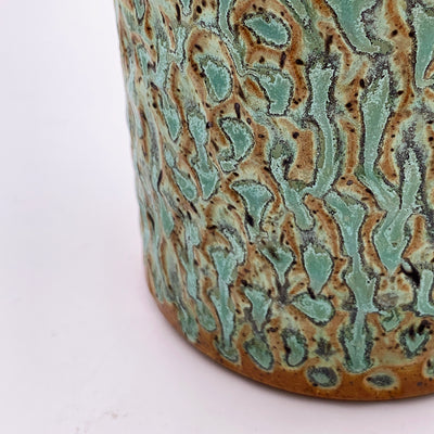 One of a kind,  Carved Lichen Vase