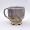 One of a kind, 18 oz Mug, Carved Frosty Blue with Narrow Base