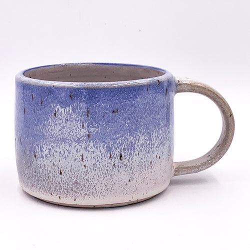 One of a kind, 14 oz Frosty Lupine & Snap Dragon Mug