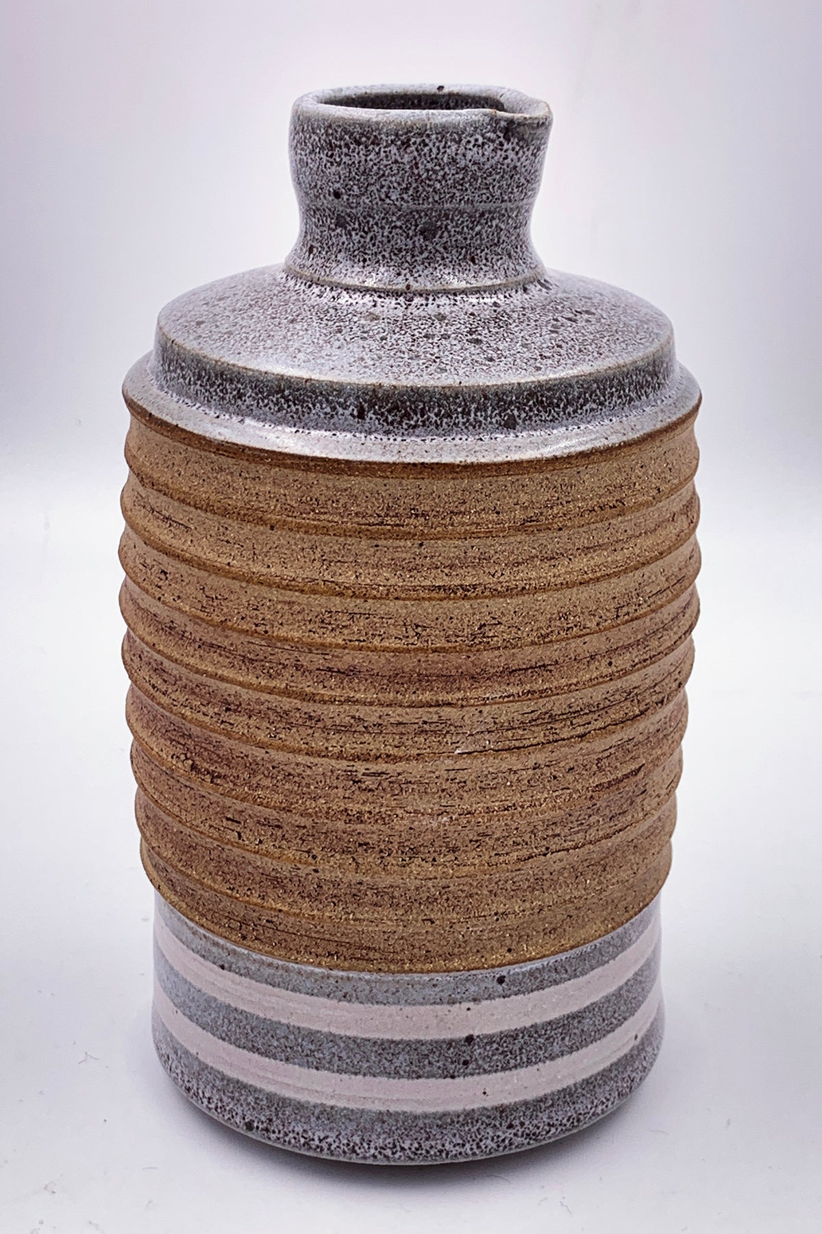 One of a kind, Bottle/Vase Grey & Raw