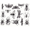 Mixed Insects Black (Decal-021)