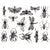 Mixed Insects Black (Decal-021)