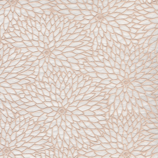 Chrysantemum  Pattern- White Relief (JPT-043)