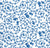 Blue Goldfish Pattern - Coloured Relief (JPT-071)