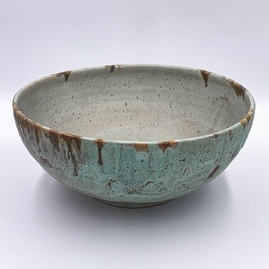 Small Mottled Blue Dessert Bowl - LOAM Clay Studio
