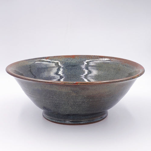 Moss over Iron Orange Large Bowl