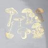 Vintage Mushrooms Gold Lustre (Decal-058)