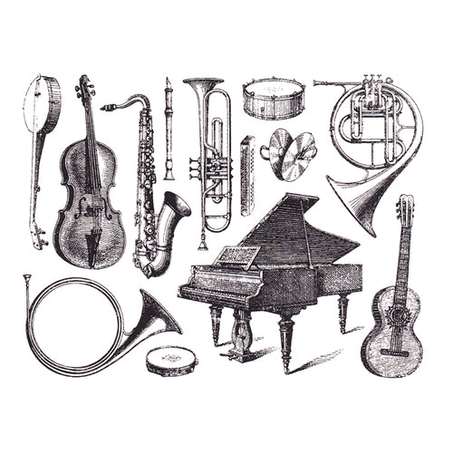 Musical Instruments Black (Decal-025)