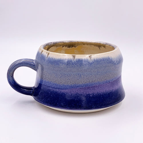 One of a kind, 20 oz Mug. Low Quartz over Violet