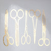 Vintage Scissors Gold Lustre (Decal-003)