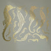 Seahorses Gold Lustre (Decal-031)