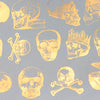 Skulls Gold Lustre (Decal-033)