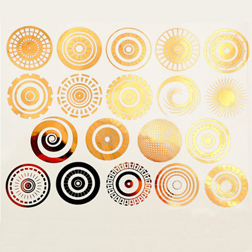 Small Circles Gold Lustre (Decal-035)