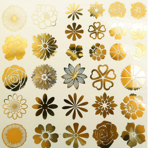 Small Flowers Gold Lustre (Decal-040)