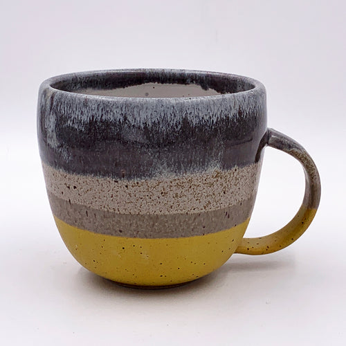 One of a kind, 16 oz Pollen, Stone & White Glass
