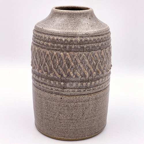 One of a kind, Vase Stone with Slip Trailing