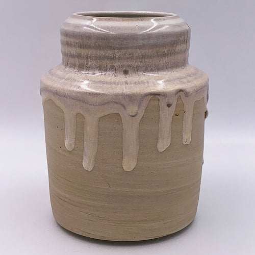 One of a kind Vase, Quartz Drippy Glaze