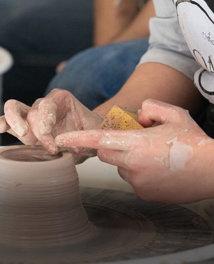 Date Night background - working on clay