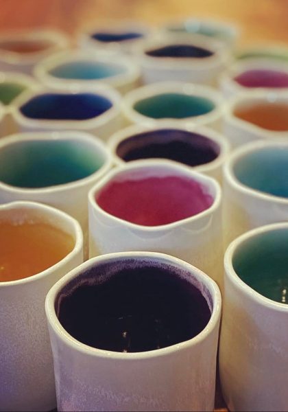 colorful mugs